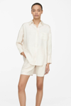Anine Bing Mika Shirt In Ivory In Ivory