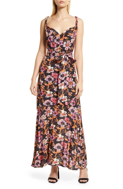 Sam Edelman Women's Floral-print Wrap-style Maxi Dress In Multi