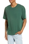 Elwood Core Oversize Cotton Jersey T-shirt In Vintage Green