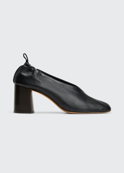 3.1 Phillip Lim Nadia Lambskin Heeled Ballerina Pumps In Ch212 Chocolate