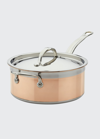 HESTAN COVERED SAUCEPAN, 4 QT.