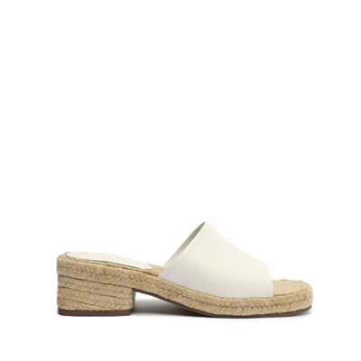 Schutz Corah Atanado Leather Sandal In White