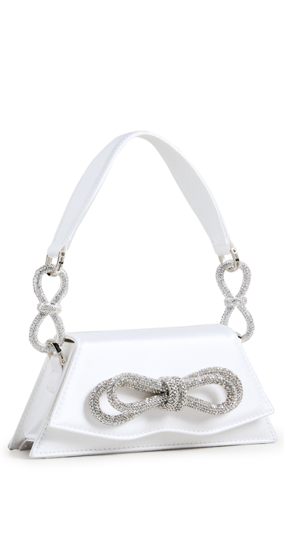 Mach & Mach Samantha Double Bow Bag In White