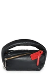 Off-white Pump Leather Pouch In Black