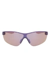 Nike Sun Victory Elite 60mm Shield Sunglasses In Matte Canyon Purple/violet Mir