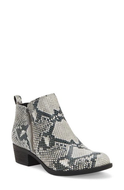 Lucky Brand Basel Bootie In Black/white