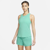 Nike Dri-fit One Luxe Women's Standard Fit Tank In Washed Teal