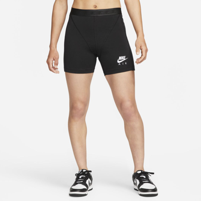 Nike Air Ribbed Legging Shorts In Black