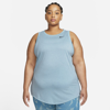 Nike Women's Dri-fit Swoosh Training Tank Top (plus Size) In Blue