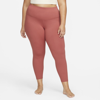 Nike Women's  Yoga High-waisted 7/8 Leggings (plus Size) In Red