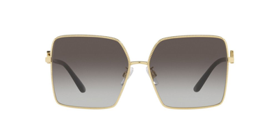 Dolce & Gabbana Eyewear Square Frame Sunglasses In Gold