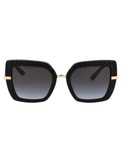 Dolce & Gabbana Eyewear Square Frame Sunglasses In Black