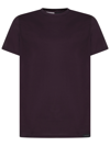 Low Brand B134 Basic T-shirt In Bordeaux Cotton In Bordeaux