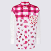 MSGM MSGM PERFORATED FLORAL PRINTED BUTTONED SHIRT