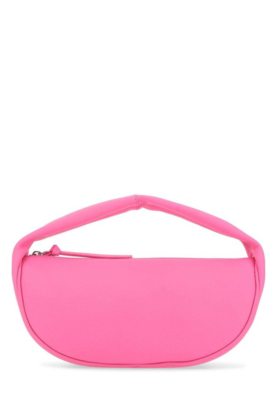 By Far Cush Zipped Shoulder Bag In Pink