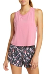 Zella Work For It Tank Top In Pink Chateau