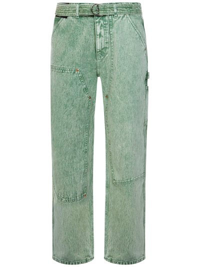 Andersson Bell Straight Leg Overdyed Jeans In Green | ModeSens