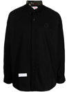 AAPE BY A BATHING APE LOGO-PATCH BUTTON-UP SHIRT