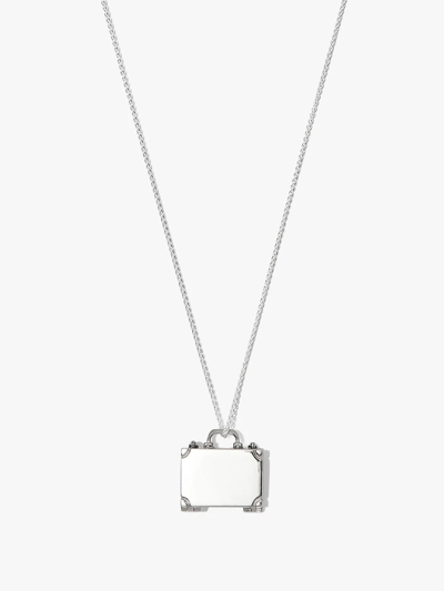 Hatton Labs Sterling Silver Lost And Found Crystal Necklace In Metallic