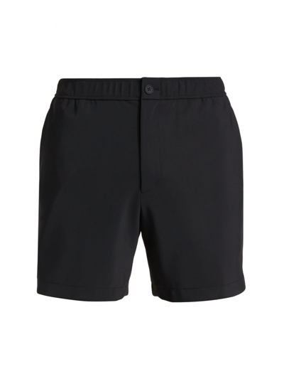 Theory Curtis Flat Front Shorts In Black