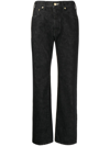 Tu Es Mon Tresor + Net Sustain The Diamond High-rise Straight-leg Jeans In Black