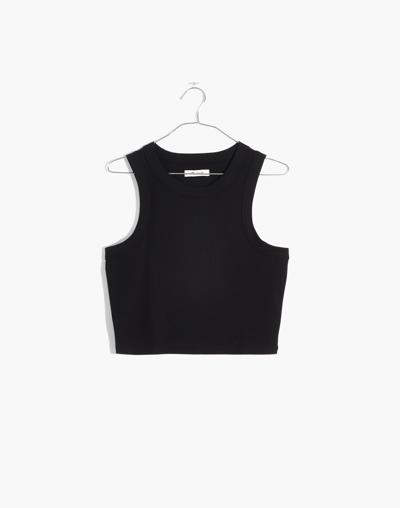 Madewell Brightside Crop Tank In True Black