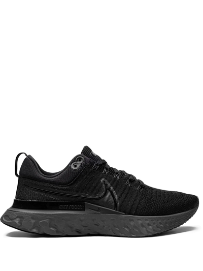 Nike React Infinity Run Flyknit 2 Sneakers In Black