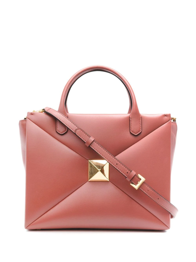 Valentino Garavani Roman Stud Tote Bag In Rosa