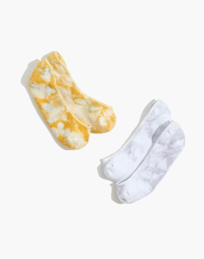 Mw Two-pack Tie-dye Low-profile Socks In Distant Lavender
