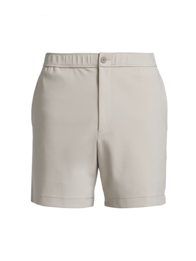 Theory Curtis Flat Front Shorts In Putty