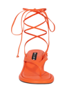 Simon Miller Beep Ankle-wrap Thong Sandals In Tango Tangerine