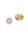 Kate Spade Sunny Halo Goldtone & Cubic Zirconia Stud Earrings In Light Rose