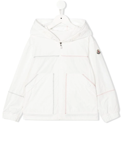 Moncler Teen Fujio Hooded Jacket In White