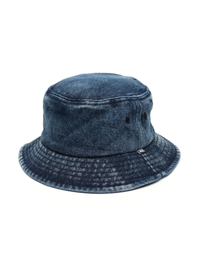 Diesel Kids' Denim Bucket Hat In Blue