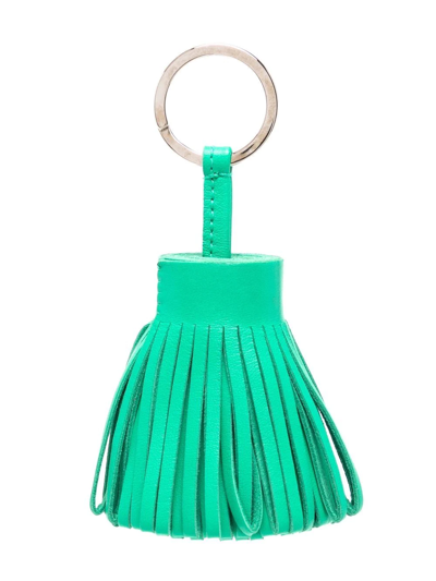Pre-owned Hermes 2000s  Carmen Tassel Keyring In Green