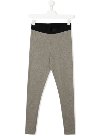 Essentials Kids' Straight Leg Casual Trousers In Grey