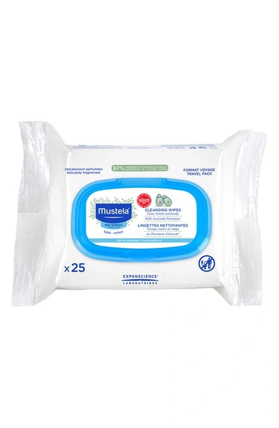Mustela Babies'  25-count Cleansing Wipes In White