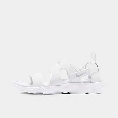 Nike Women's Owaysis Sport Sandals In White/pure Platinum