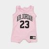 Nike Babies' Jordan Boys' Infant Jersey Romper In Pink Foam