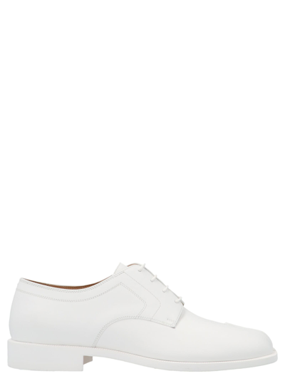 Maison Margiela Tabi Split-toe Rubber Derby Shoes In White