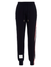 Thom Browne Rwb Stripe-detail Drawstring Track Pants In Blue