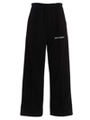 Palm Angels Cropped Track Pants In Black