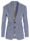 Dsquared2 Micro Checked Dean Over Blazer In Blue In Multicolor