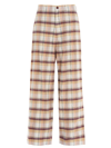 UNDERCOVER CHECK COTTON TROUSERS