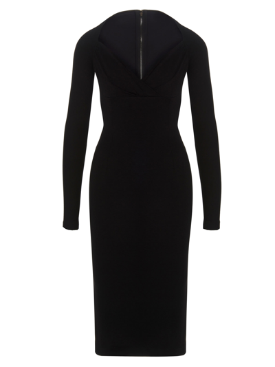 Dolce & Gabbana Women's Jersey Midi Dress In Black