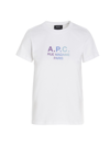 Apc Jenny Logo Cotton Jersey T-shirt In White