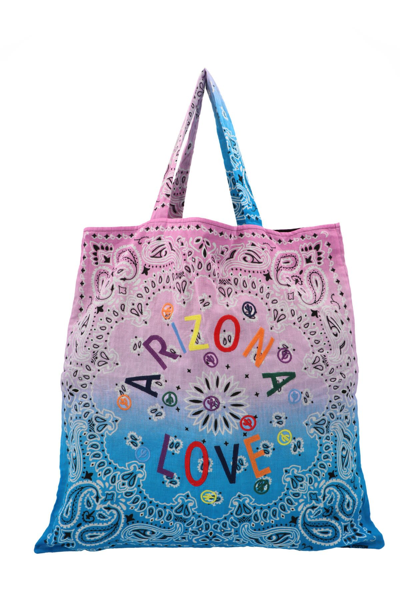 Arizona Love Bandana And Logo Shopping Bag In Multicolor