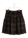 Dolce & Gabbana Check Flared Skirt In Multicolor