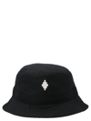 Marcelo Burlon County Of Milan Embroidered Cross Motif Bucket Hat In Black