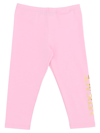 Versace Baby's & Little Girl's Logo-print Jersey Leggings In Pink